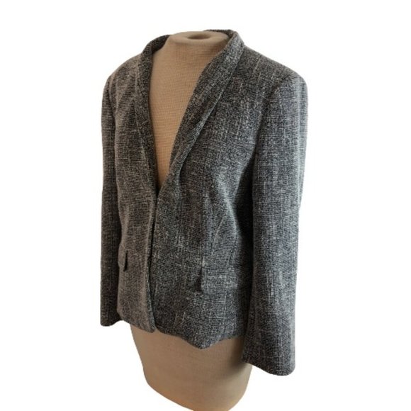 Ann Taylor Jackets & Blazers - Ann Taylor Blazer Jacket Black White Size 12